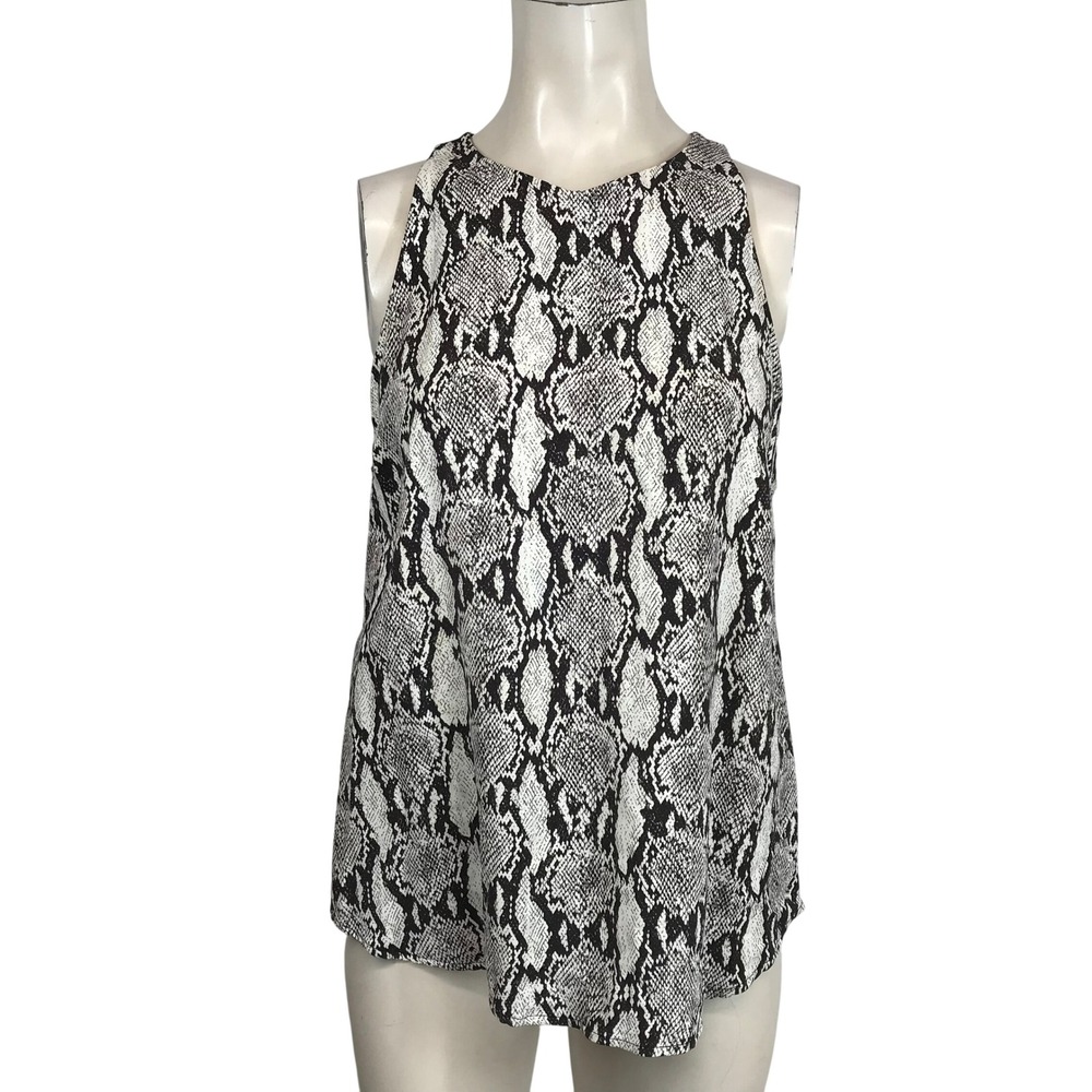 ALC Sleeveless Snake Print Racerback Tank Top Women Size 10
